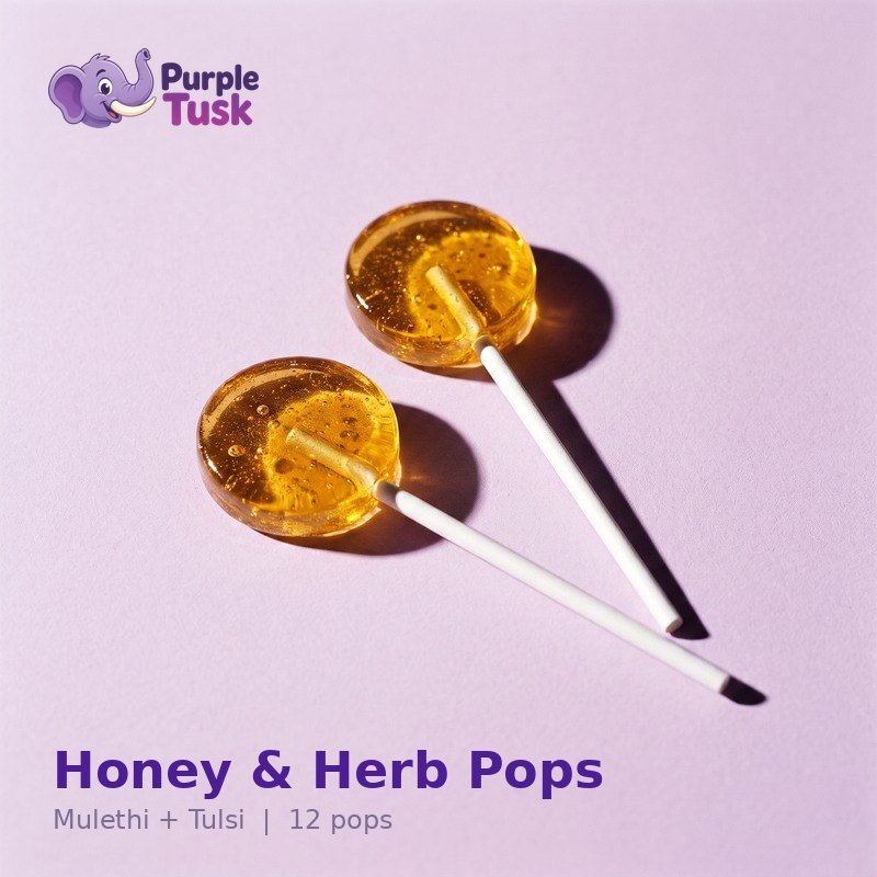 Honey and herb pops